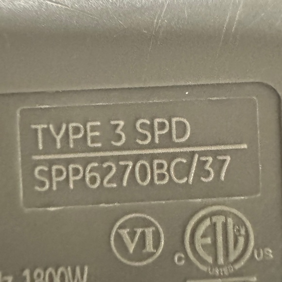 Philips 7-Outlet 2-USB 4ft. Surge Protector - Black - Picture 11 of 11